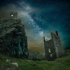 The Crown Mines at Botallack, separated by the milky way